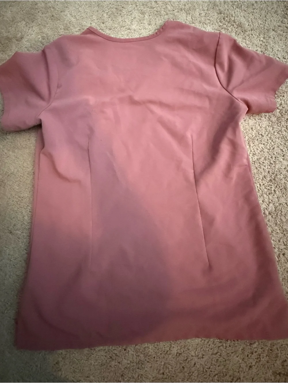Figs V-Neck Scrub Top in Mauve - Picture 2 of 4